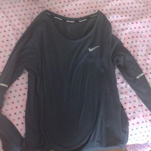Nike grayish blue “running”shirt long sleeve
